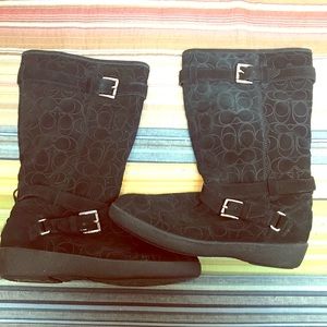 NEW Coach black boots size 10